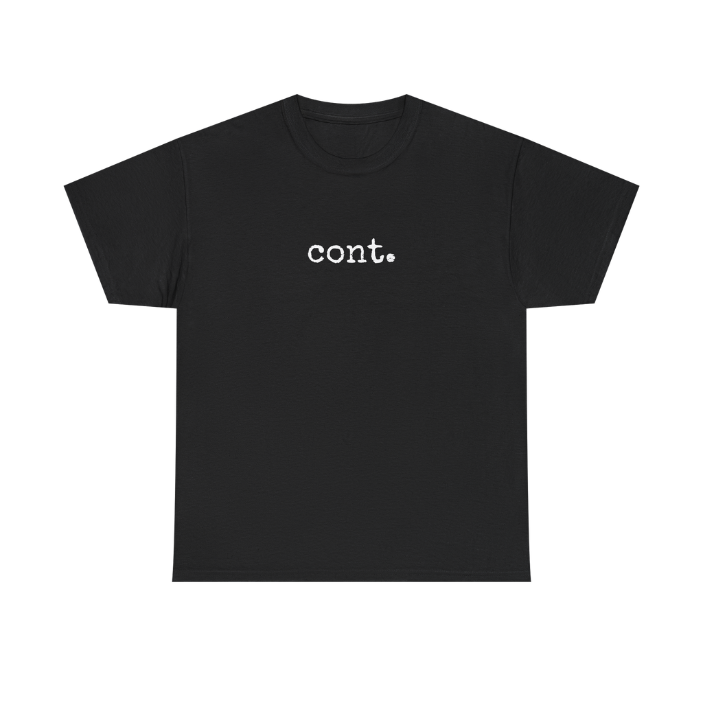 [cont. to progress - t-shirt] - black
