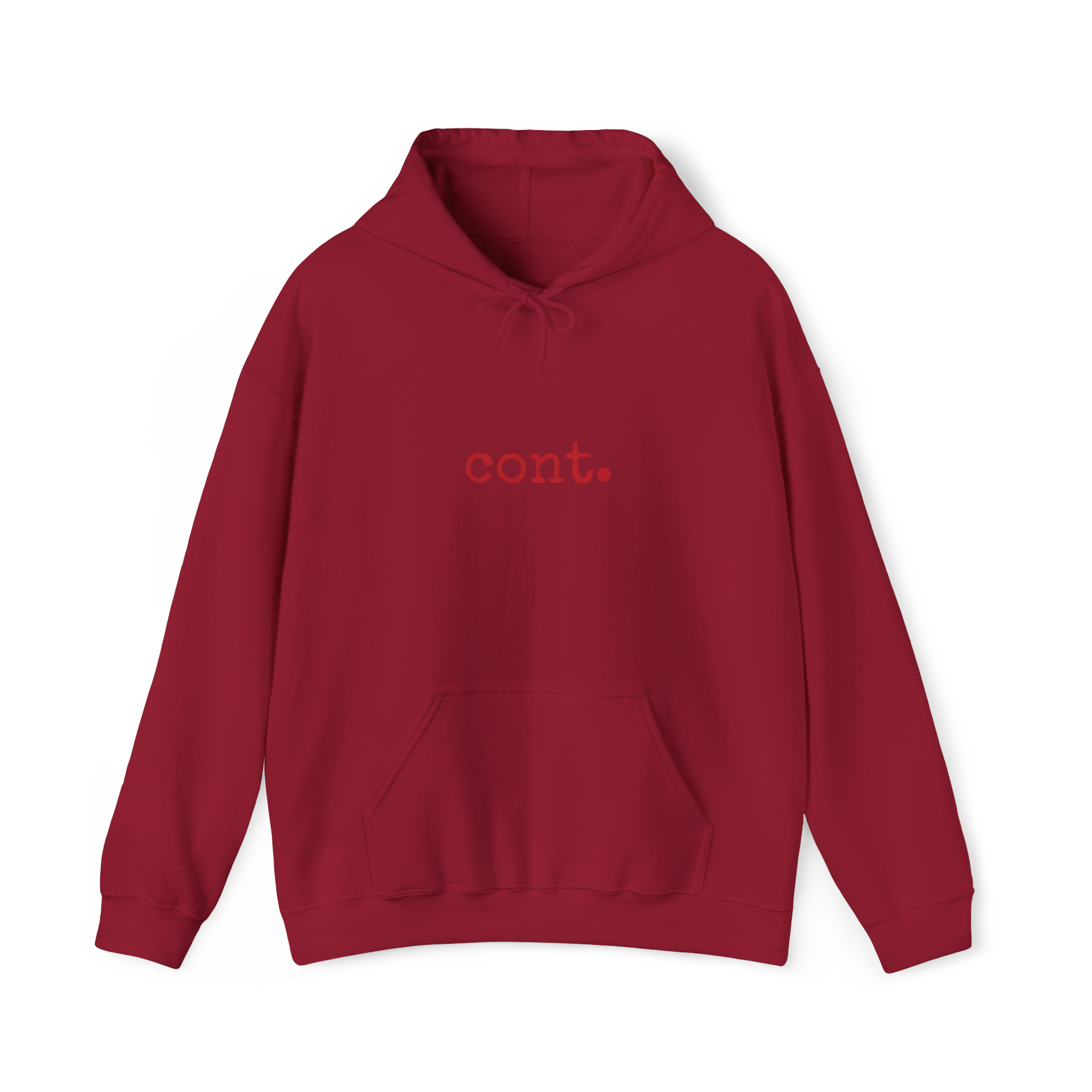 ((MADE TO ORDER)) [cont. to progress - hoodie] - cardinal red