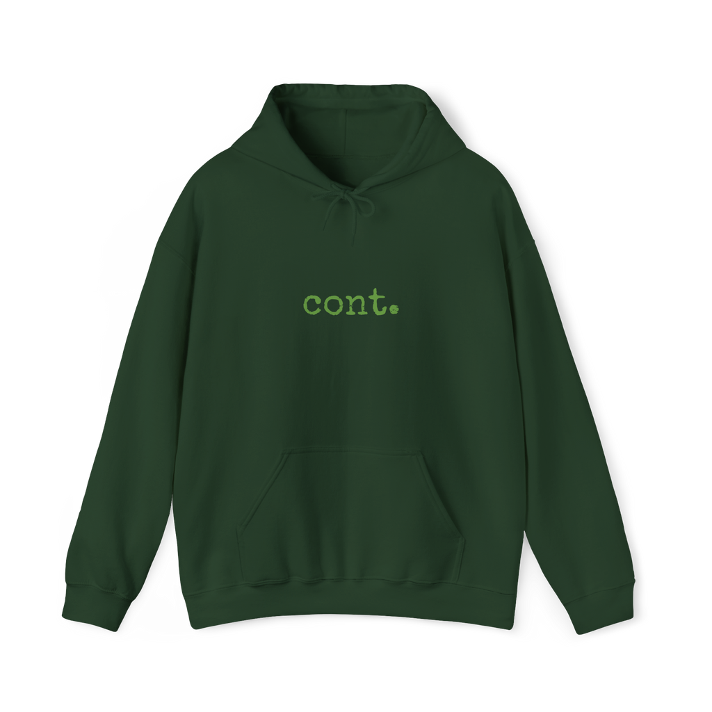 [cont. to progress - hoodie] - forest green