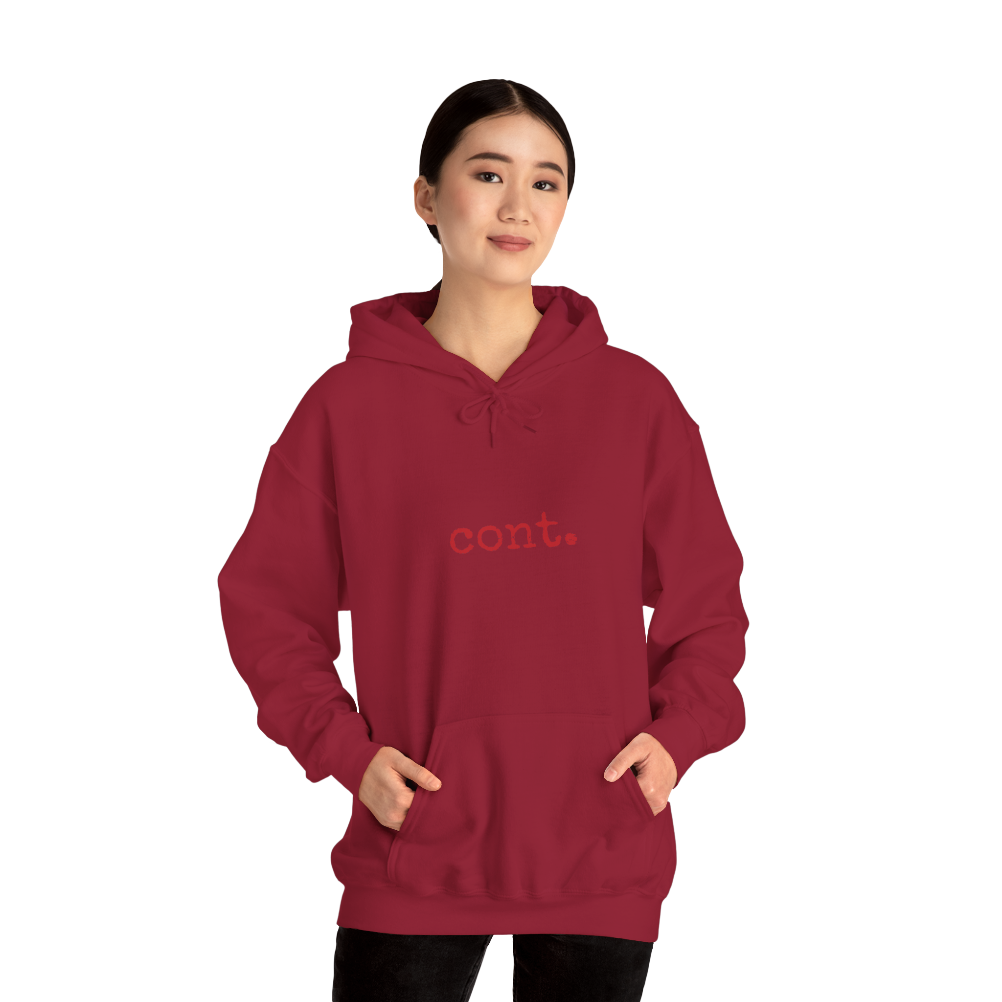 ((MADE TO ORDER)) [cont. to progress - hoodie] - cardinal red