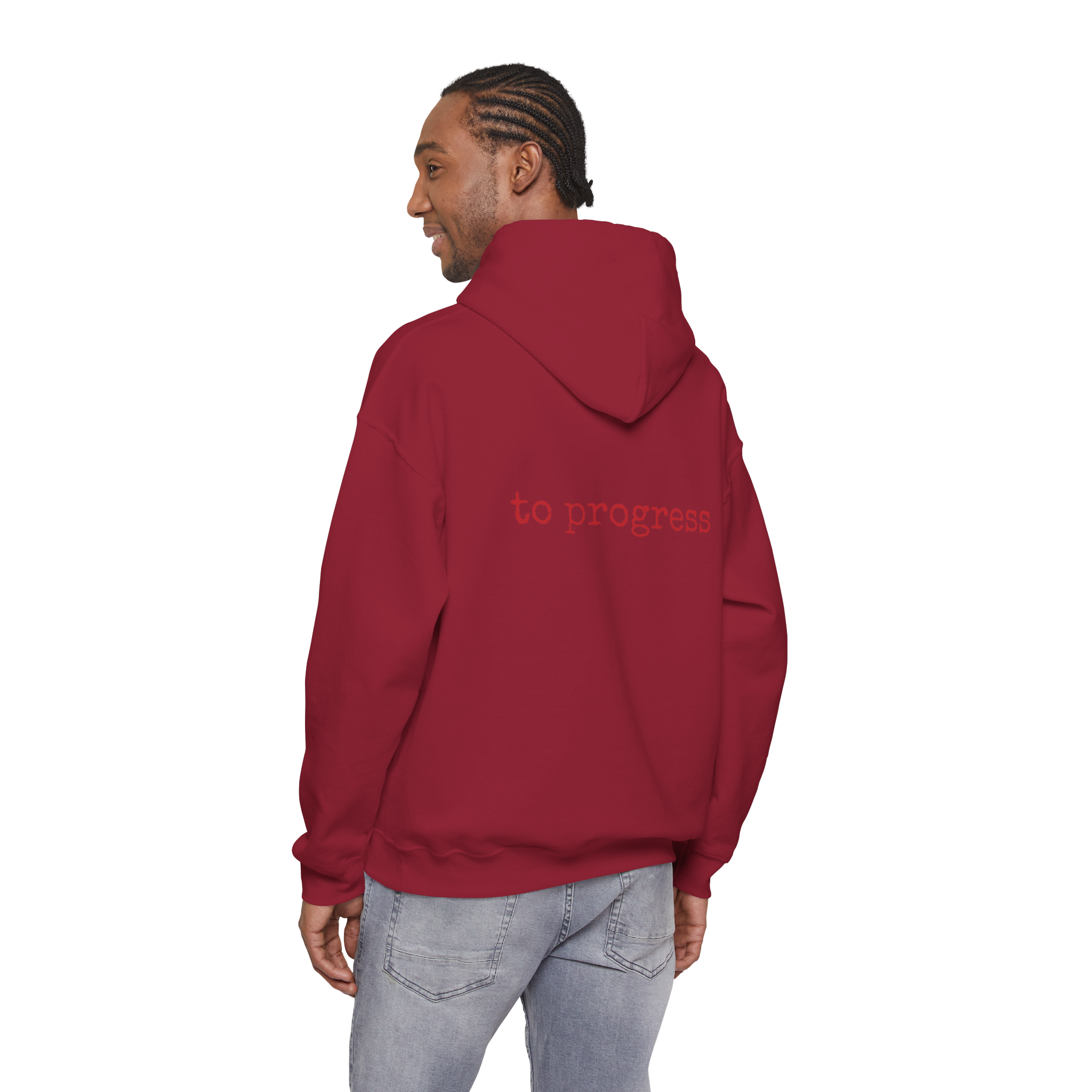 ((MADE TO ORDER)) [cont. to progress - hoodie] - cardinal red