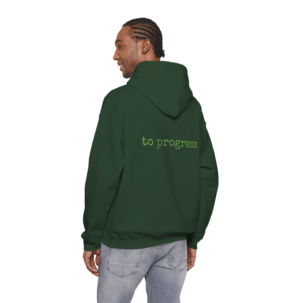 [cont. to progress - hoodie] - forest green